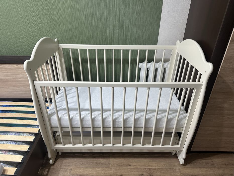 Манеж-кровать детский «Мишка» с матрацом 120*60см.