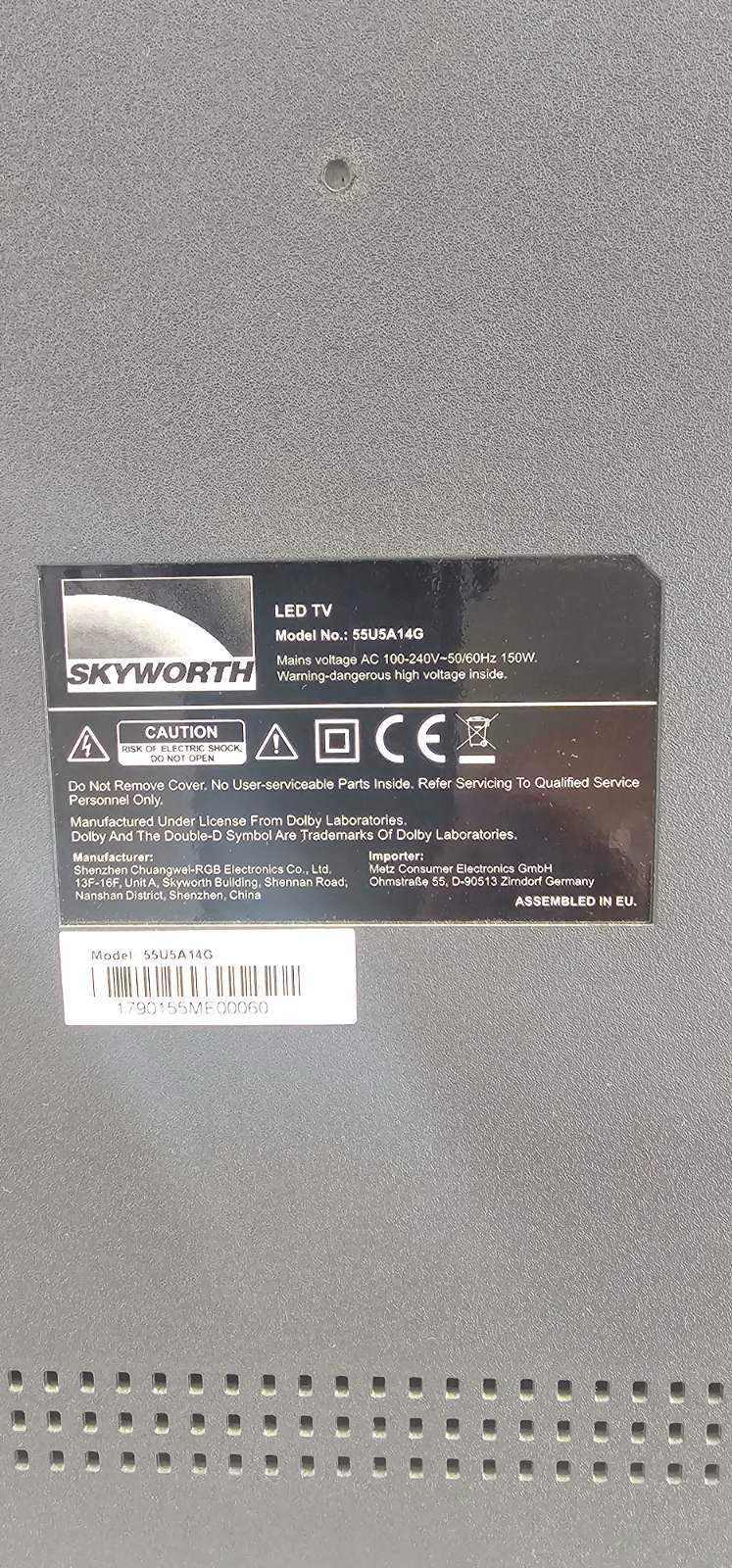 SKYWORTH LED TV 55'' LED SMART 55U5A14G 7мо поколение смарт! топ!