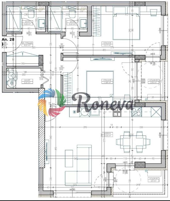 Отличен тристаен апартамент кв. Младост