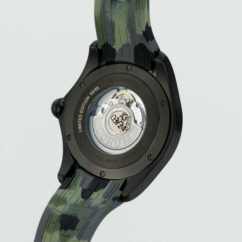 Corum Bubble 47 Green Camouflage 082.310.98/0177 CA02 Limited Edition