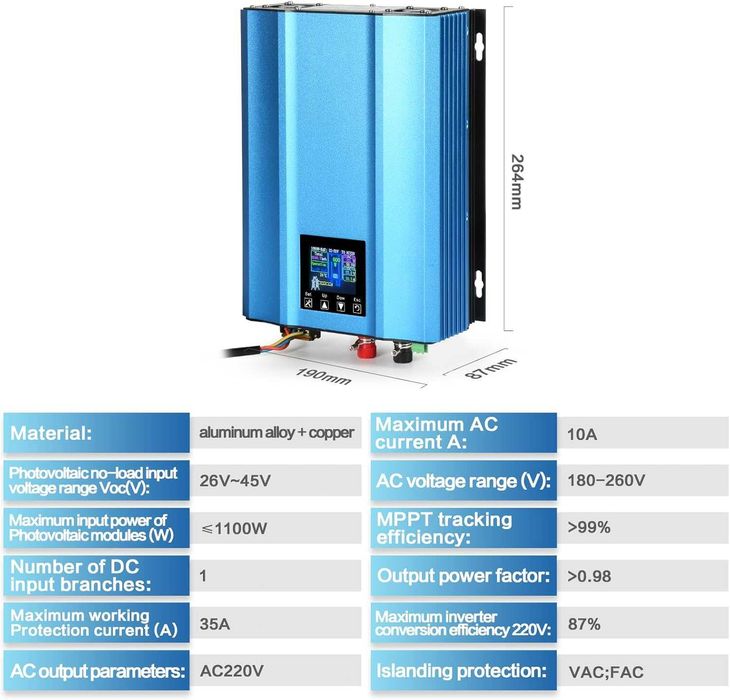 Invertor Solar Sinus Pur WiFi, MPPT 24V si 1000W , REDUS de la 1350RON