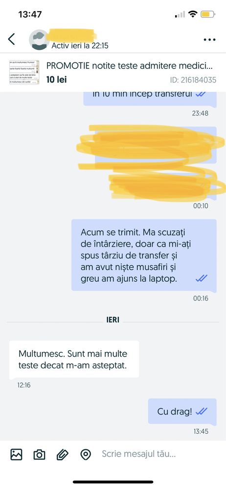 PROMOTIE notite teste admitere medicina Barron UMFST MURES CLUJ IASI