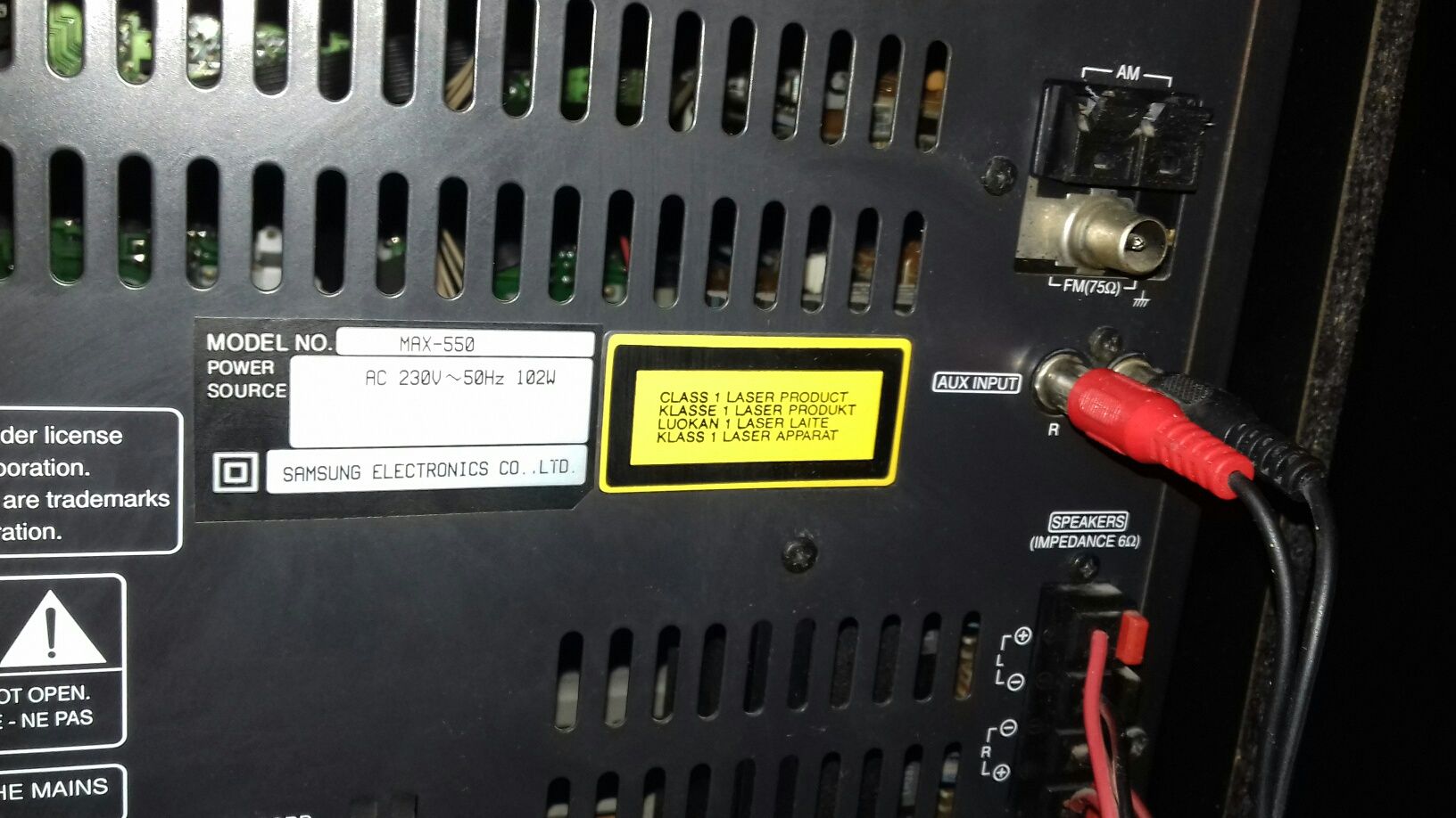 Sistem audio - SAMSUNG PS-550 E cu 102w