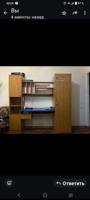 Детская стенка - горка с компьютерным столиком