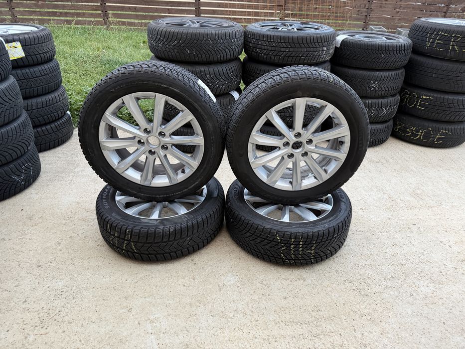Jante aliaj 17” originale VW Passat + cauciucuri iarnă 215/55 R17