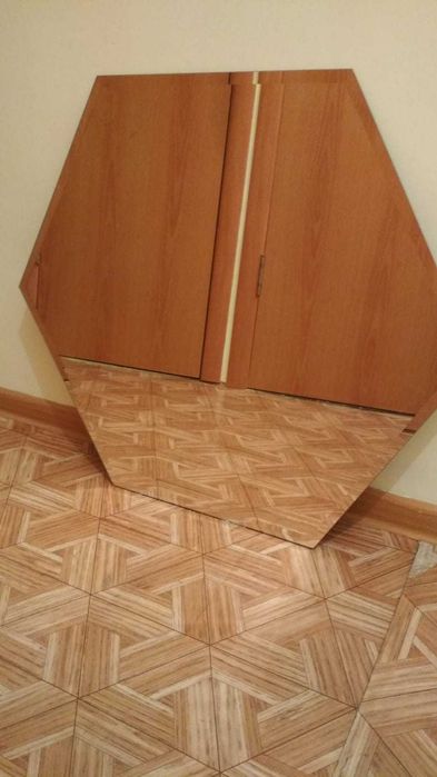 Зеркало шестигранник диагональ 80см новое