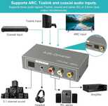 HDMI ARC Audio Extractor, Digital-to-Analog Audio Converter, HDMI ARC