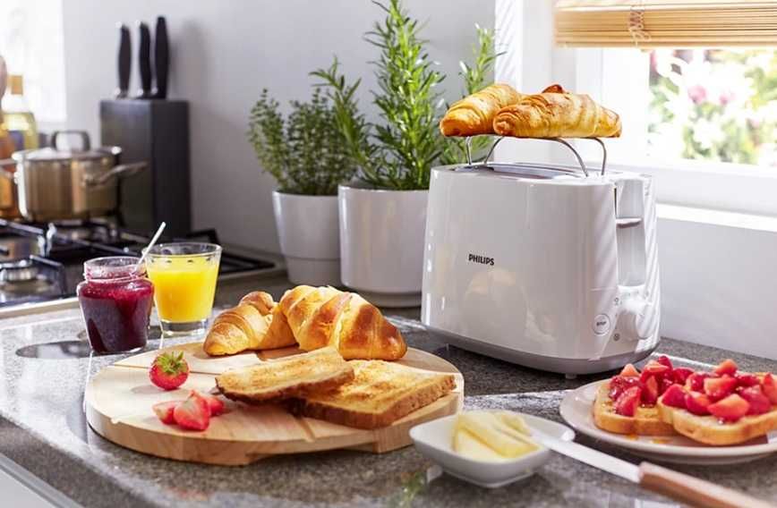Тостер Philips Viva collection HD2582/00, 900W, 8 настройки, 2 филии