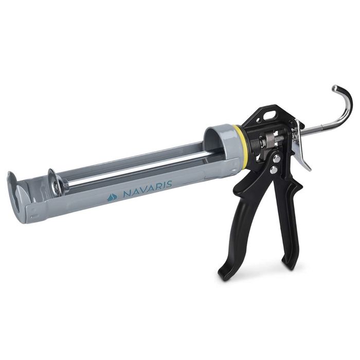 Pistol silicon Navaris 310 ml – cartuș metalic robust, noup