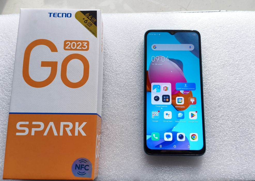 Смартфон Tecno 4 ядра NFC IPS