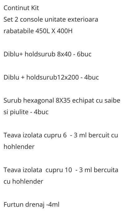 Chit aparat aer conditionat