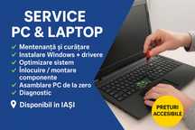 Service PC & Laptop – Curățare, Mentenanță, Instalări Windows, Upgrade