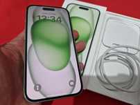 -Iphone 15, Nou, 128Gb, 8Ram, 17 cicluri incarcare, folosit 2 saptaman