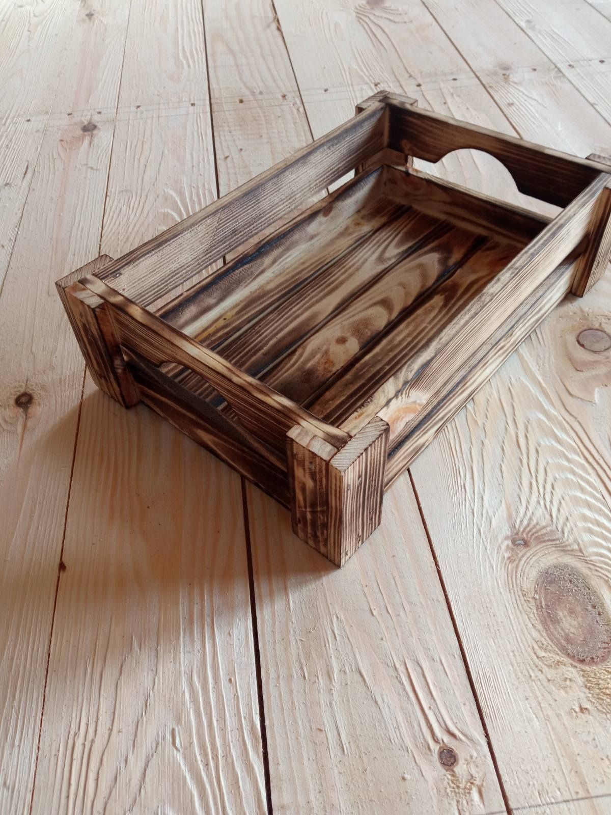 Подаръчни дървени щайги-кошници
