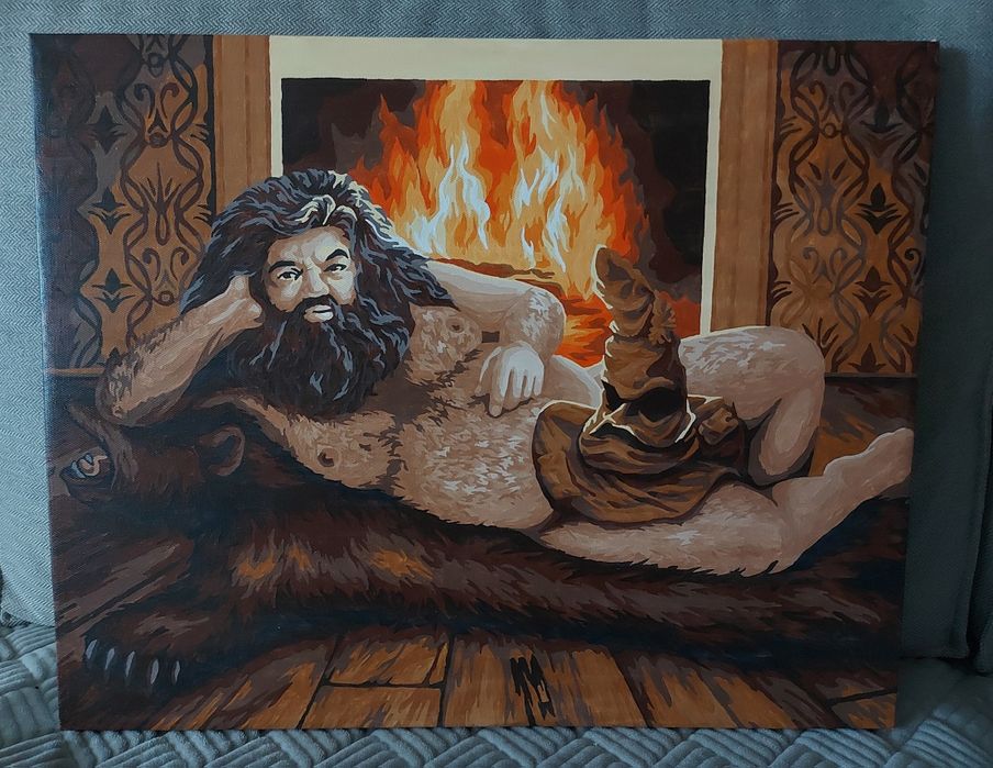 Картина "Вечер у камина"