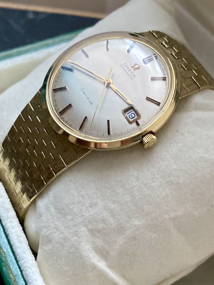Ceas Omega Geneve aur 14k.an 1970.Bijuterie