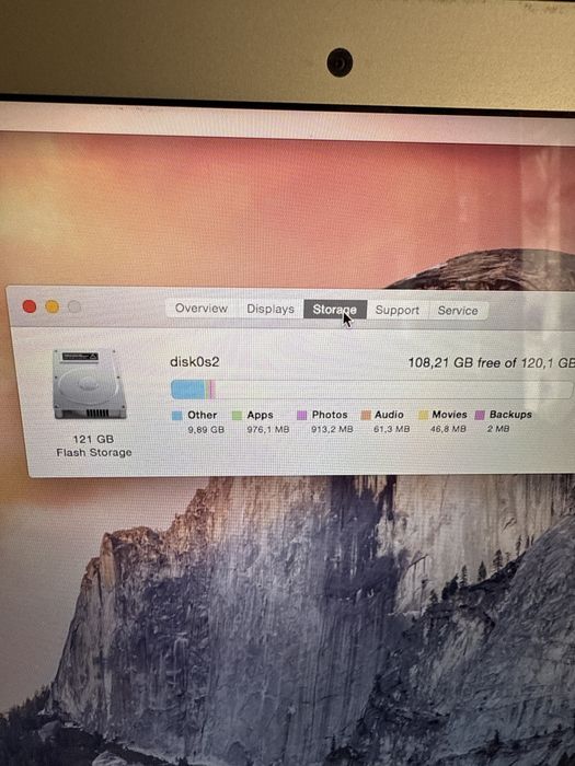 Macbook Air Retina,13-inch, 2014 128Gb 4Gb ram