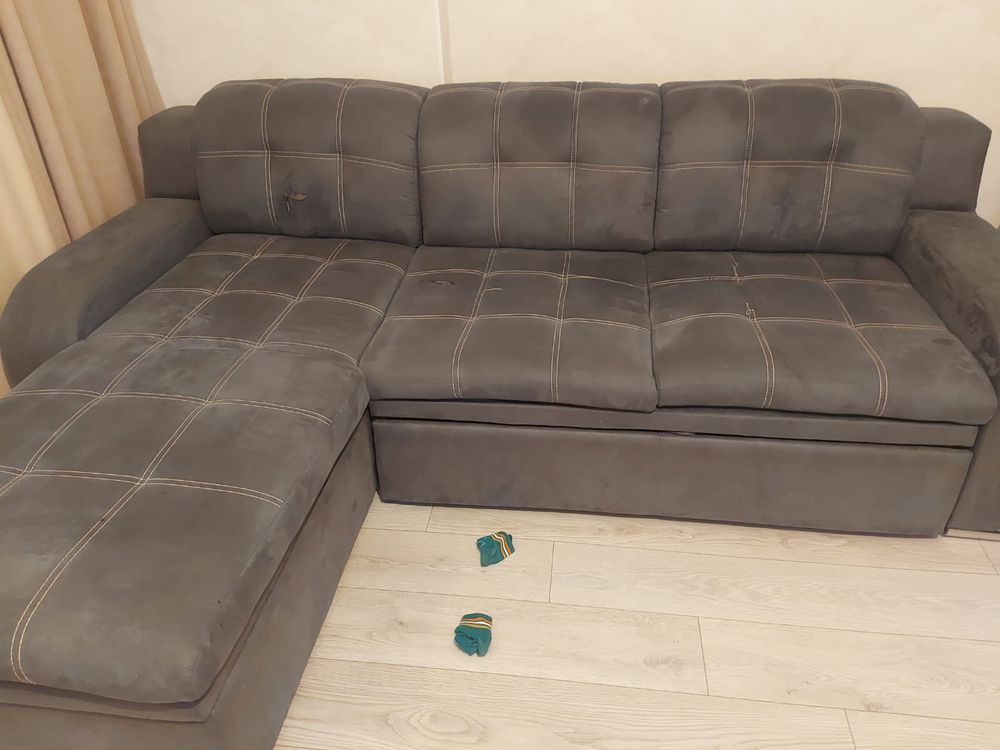Мебель б/у, угловой диван, двуспальная кровать с матрасом,диван книжка