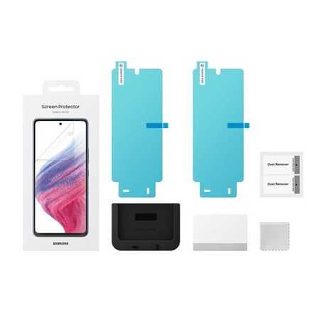 Husa Samsung A53 5G S View Wallet Cover/standing cover+folie/A35 piele