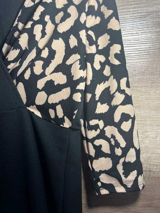 Rochie cu imprimeu de leopard, Shein