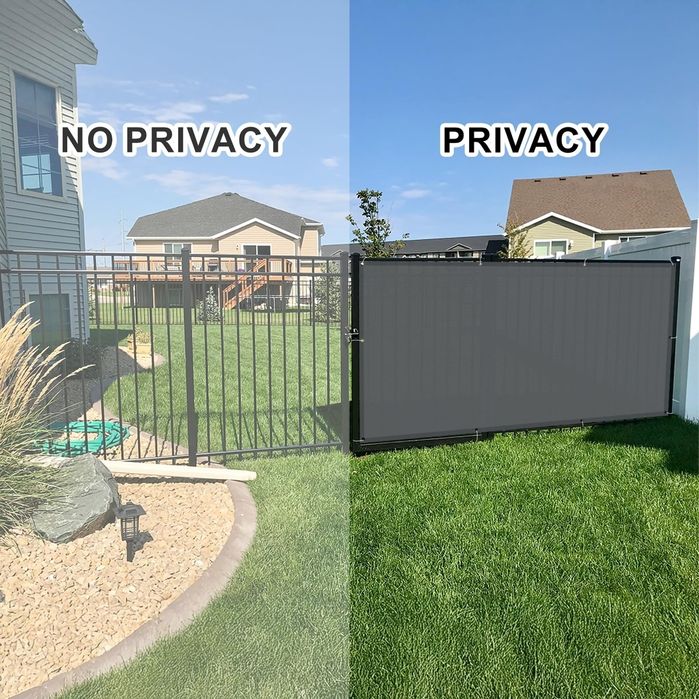 Paravan de intimitate 0,9x6M gri