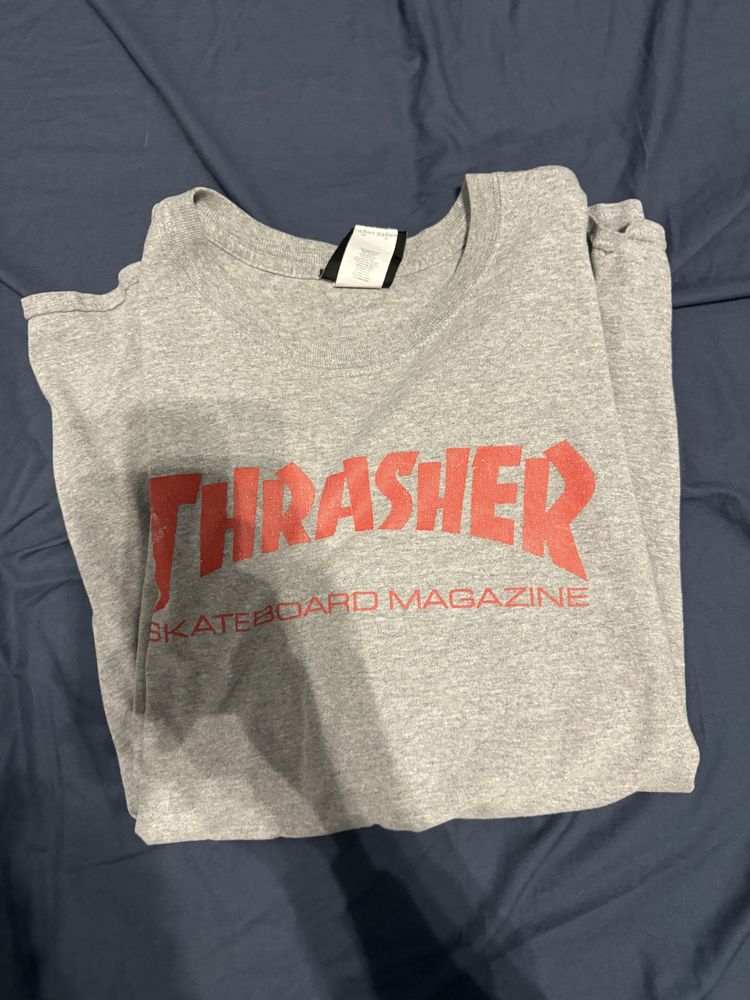Tricou Thrasher | Grey with Red