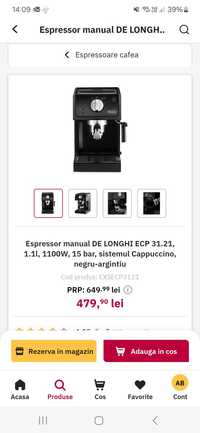 Espressor manual De Longhi