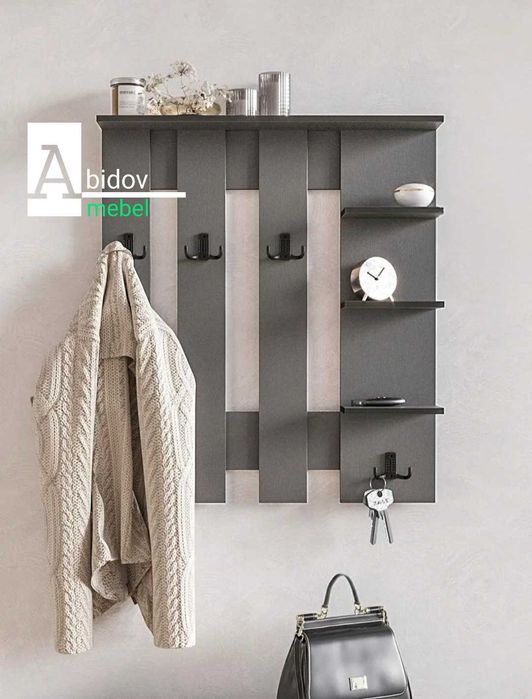 Вешалка настенная для одежды в прихожую.  От производителя низкие цены