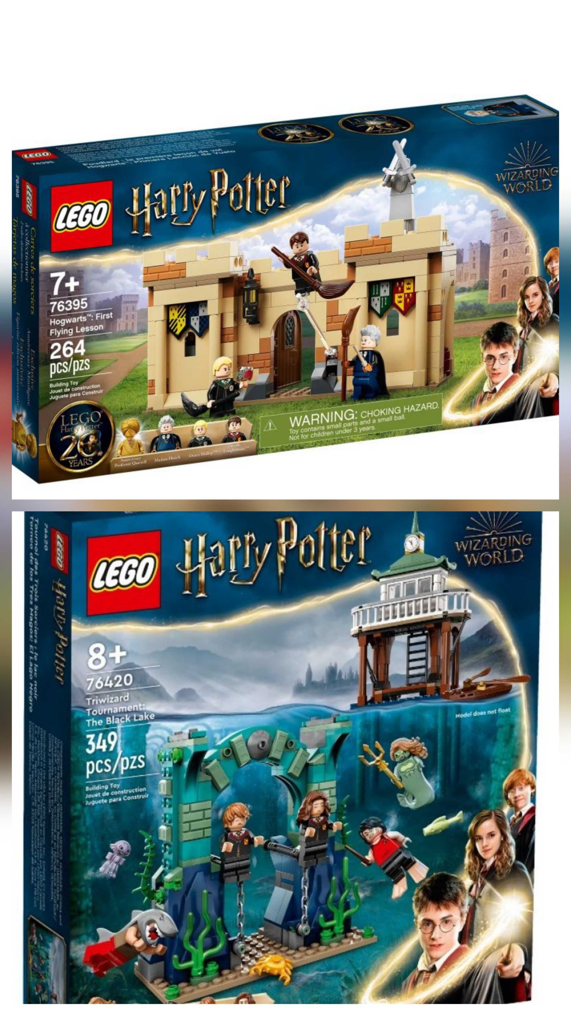 Lego Harry Potter - Първи урок по летене 76395 и Черното езеро 76420