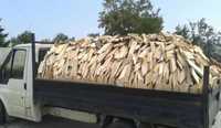 Изрезки от дъб дърва за огрев