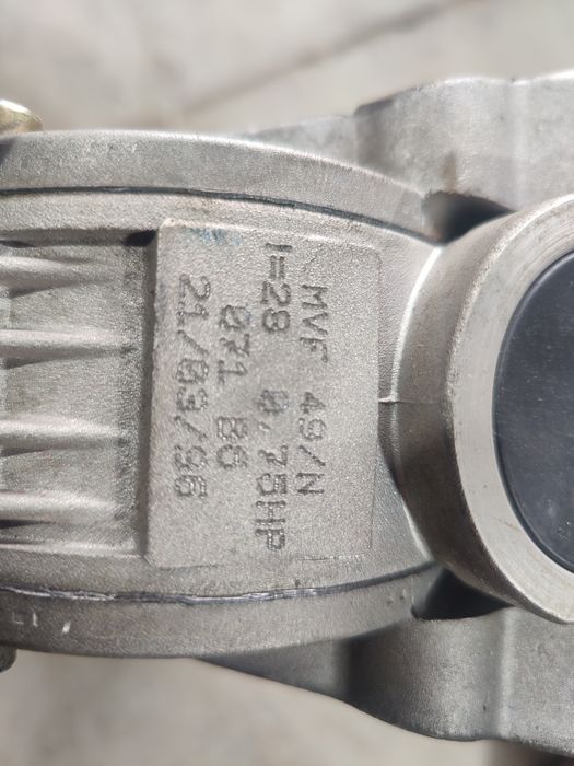 Motor electric trifazat cu reductor,  0.37kW, 49rpm