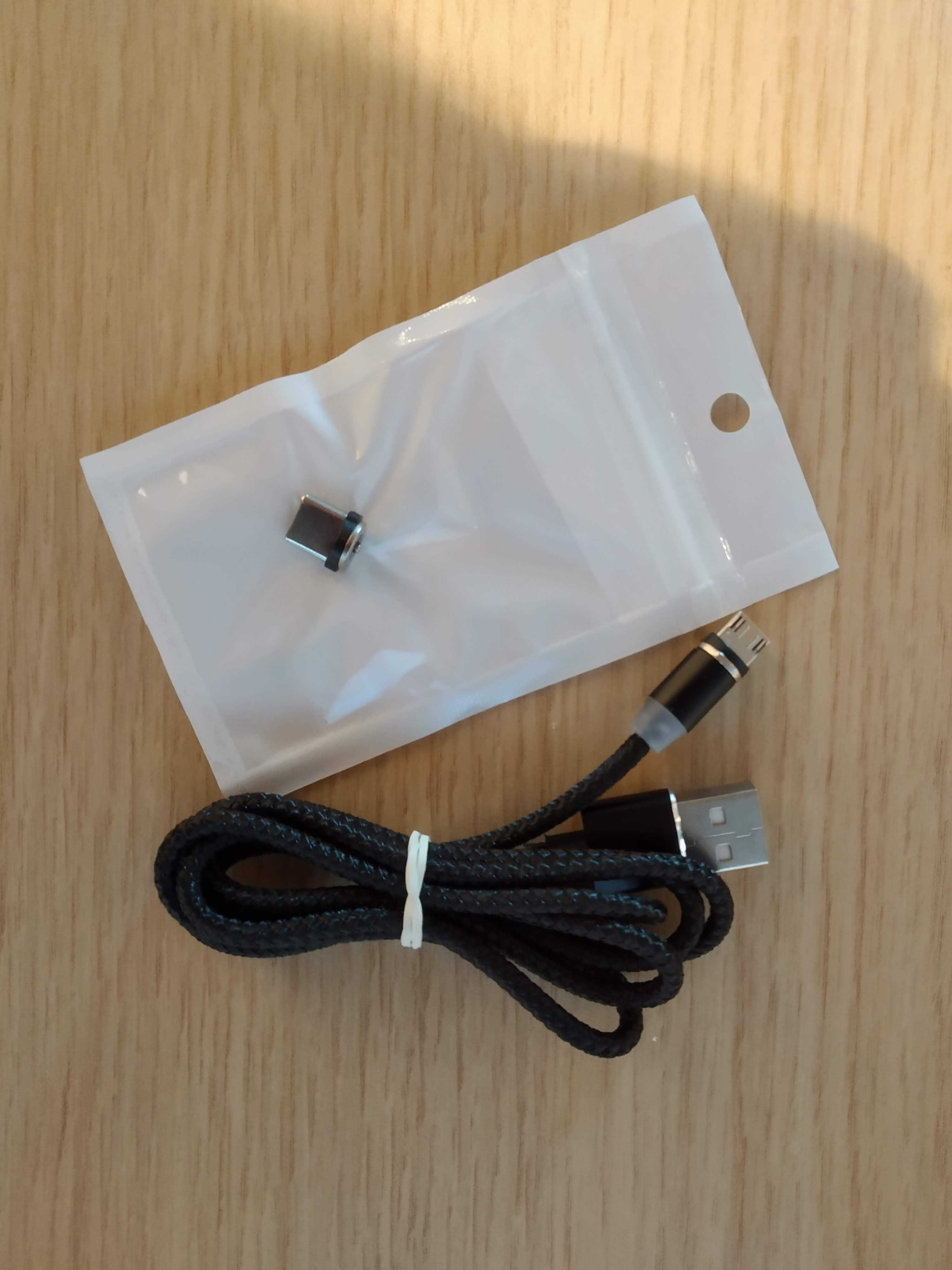 Магнитен кабел за зареждане micro USB и Type C