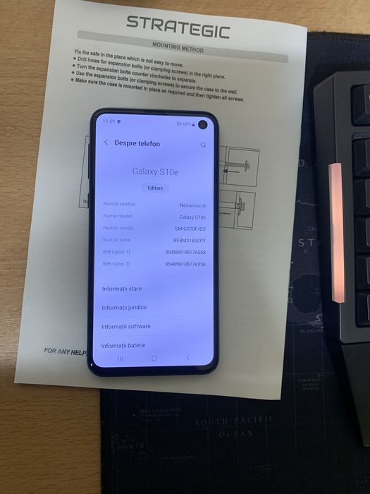Samsung Galaxy S10e, 128gb, 6gb ram, stare perfecta de functionare