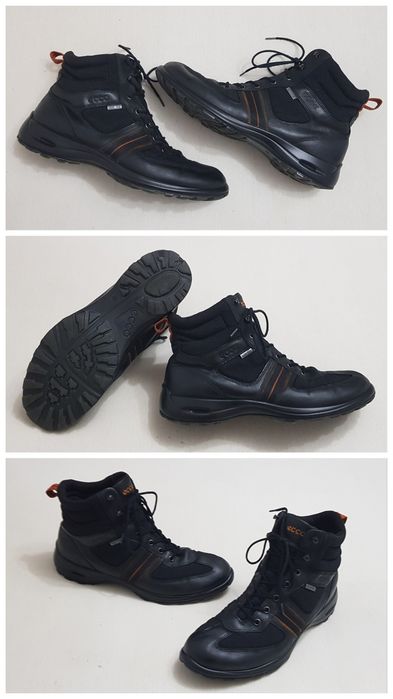 Ghete ECCO Gore-Tex, piele naturală Nubuck, munte, trekking nr 40 EU