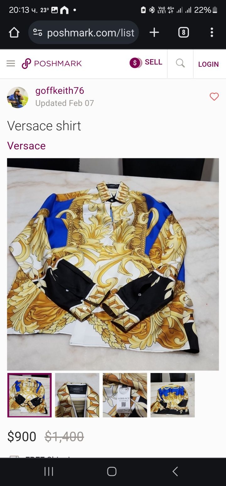 Versace shirt 100%oригинал