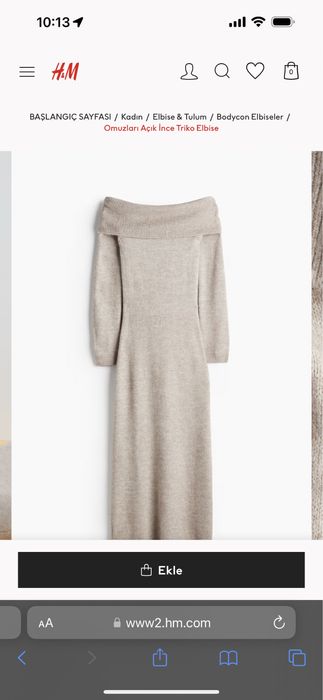 Платье hm теплое