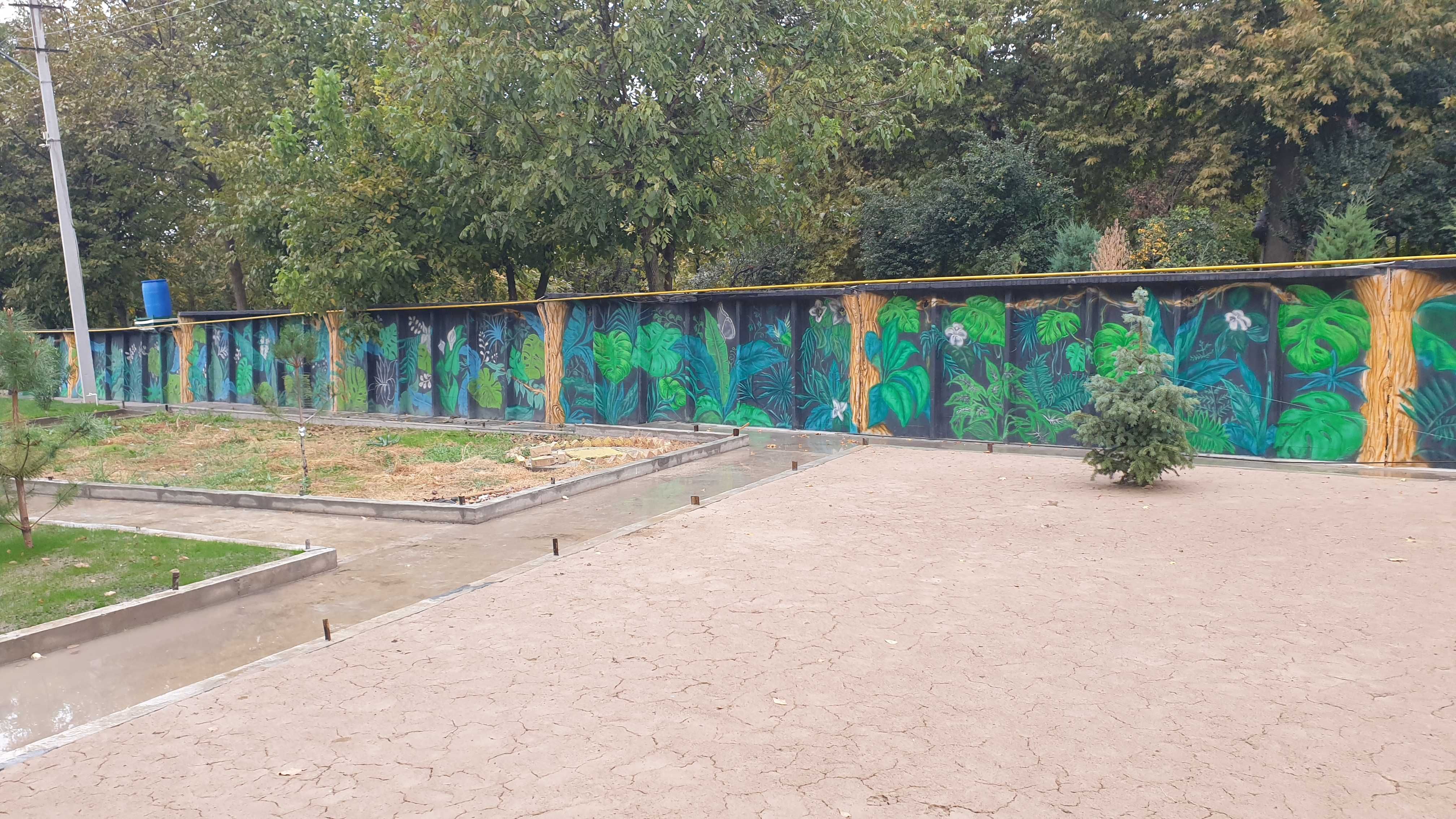 Роспись стен, мурал , граффити. Художник. Rassom. Devorga rasm , mural