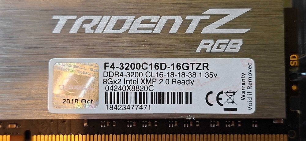 Memorie G.Skill Trident Z RGB 2x8GB 3200