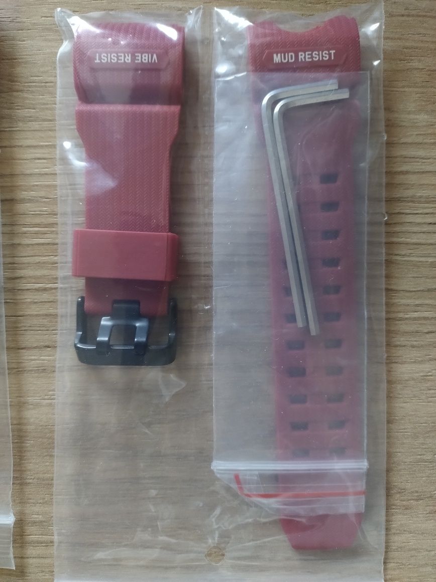 Силиконова каишка (червена) за Casio G-Shock GWG-1000GB