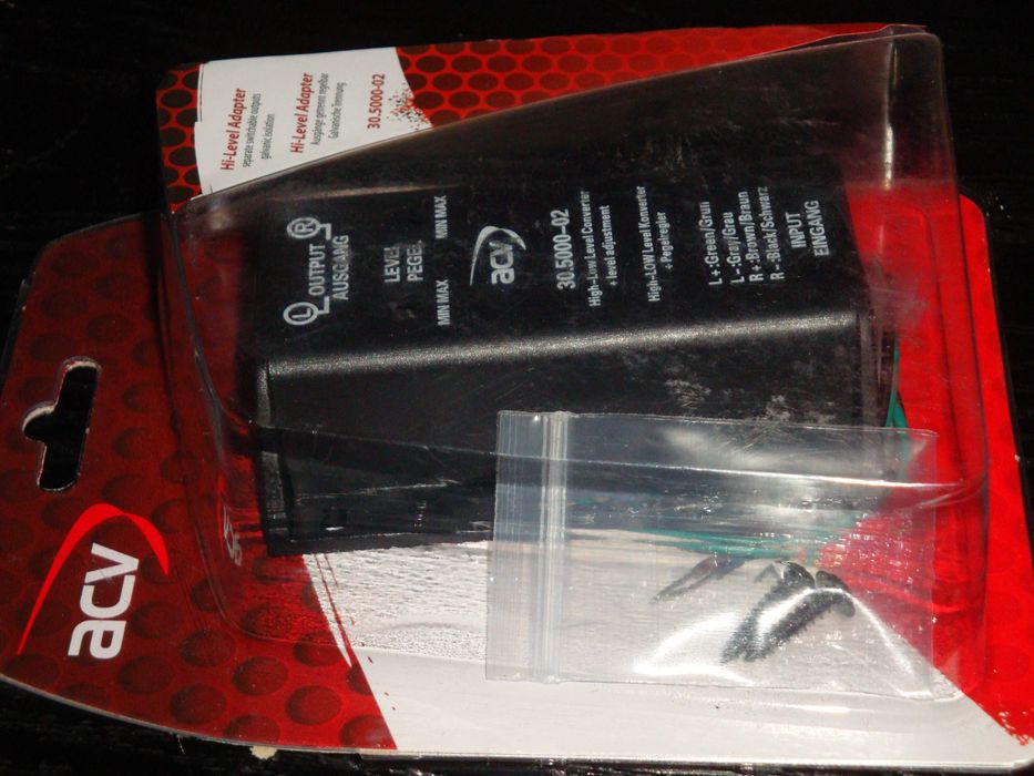 convertor semnal audio high low pentru amplificator auto mufe RCA