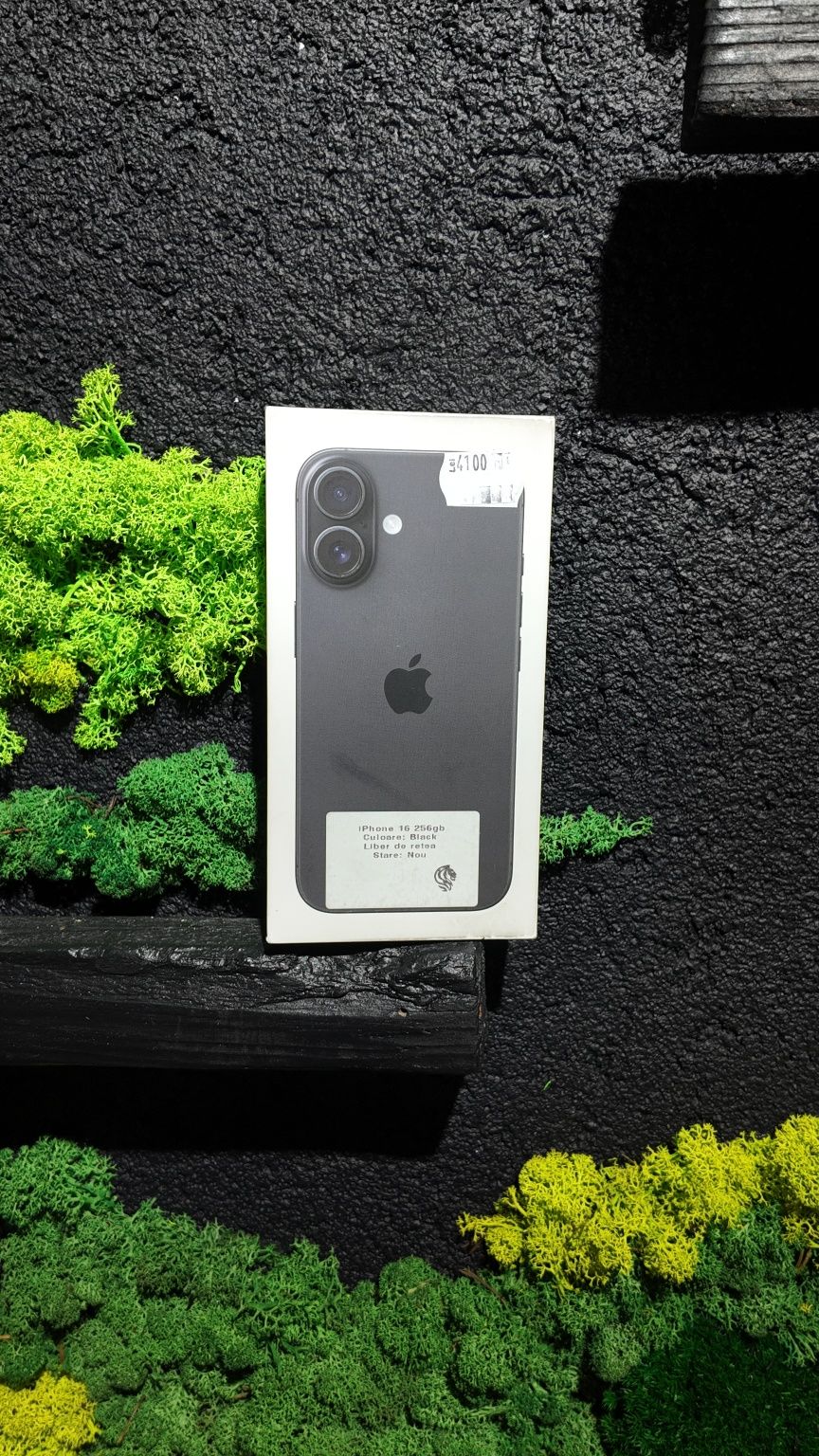 iPhone 16 256gb Black Neverlocked Nou Sigilat/Fact+Garantie