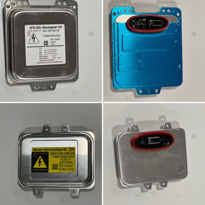 различни модели баласти за заводски ксенон