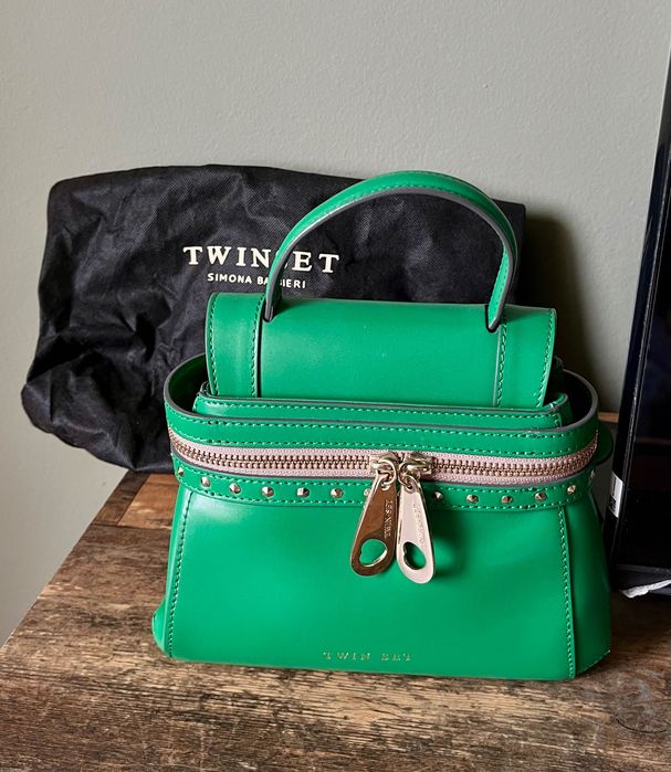 Twinset чанта естествена кожа