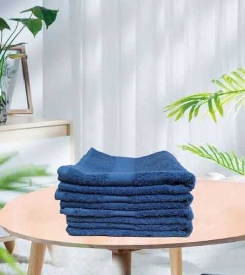 Set 4 prosoape de baie, Bumbac, Bleumarin