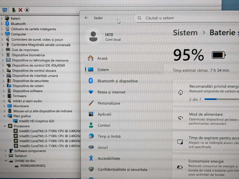 Lenovo ThinkPad L470, intel core i3-7100U, 8GB DDR4, 240 GB SSD