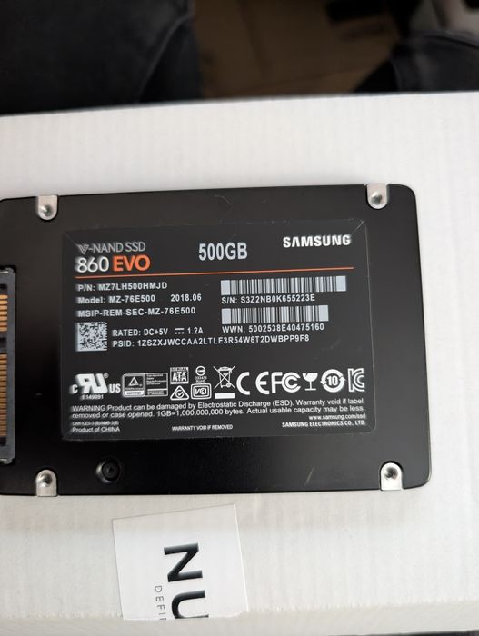 Okazie ‼️ SSD Samsung 500Gb sata3 - viata 98% cu Windows 10!