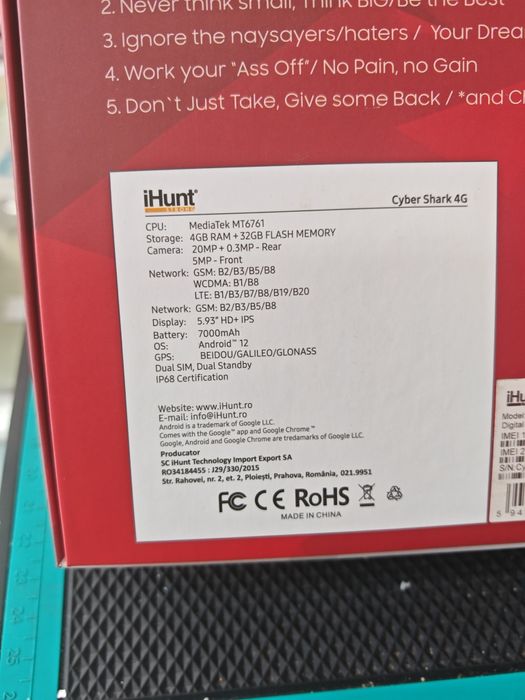 Ihunt Cyber Shark, 4/32 GB, Nou, Garanție