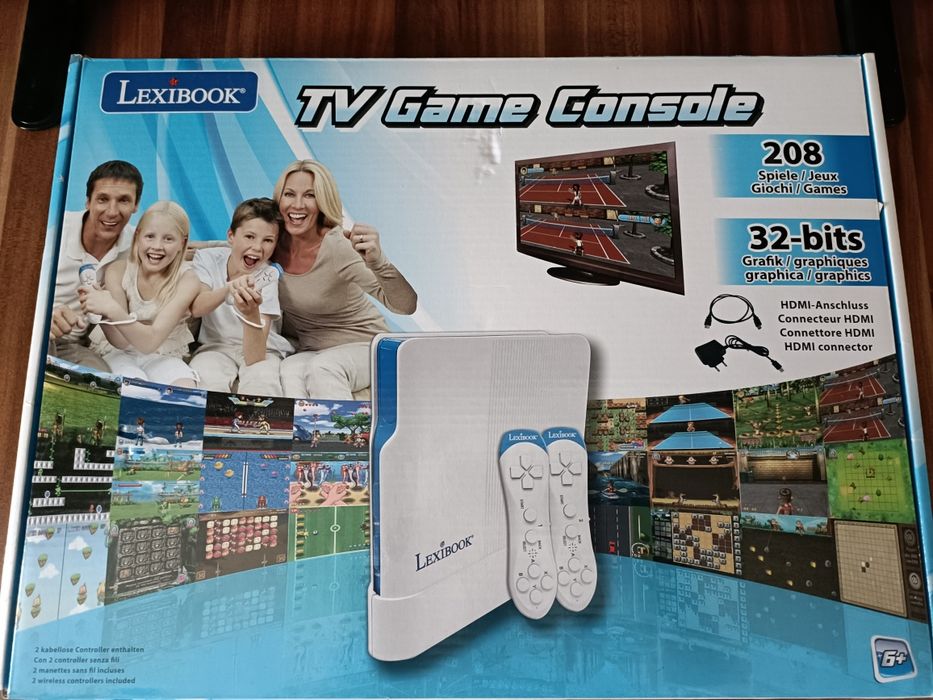 Consolă de joc TV HDMI cu 2 controlere + 208 jocuri