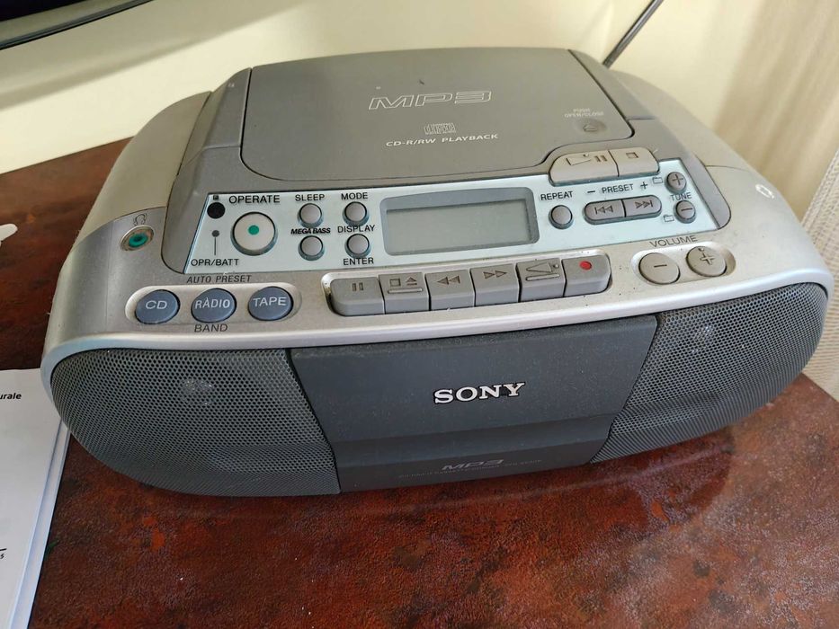 Radio-CD casetofon Sony MP3 – CD-R/RW Playback, Mega Bass