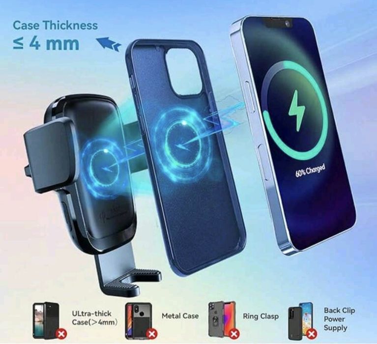 Автоматична стойка за автомобил за бързо зареждане 15W